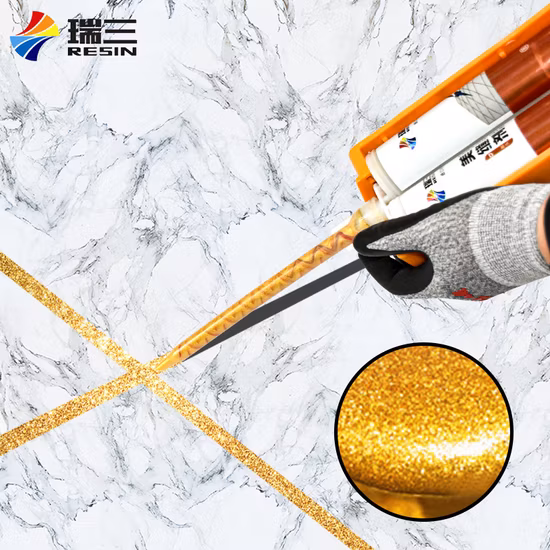 Coulis époxy pailleté haute pression pour mastic d'embellissement de carrelage