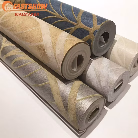Décoration en gros de papier peint liquide italien non tissé pour la maison, conceptions pour revêtement mural personnalisé de pièce