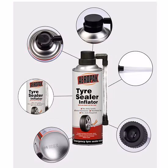 Aeropak Tire Sealant Mousse de réparation de pneus