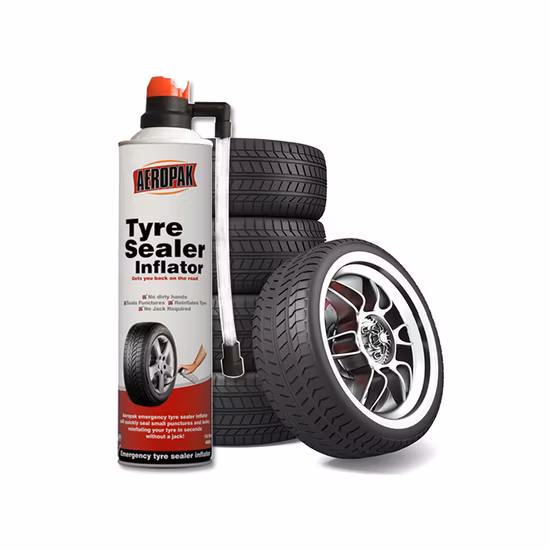 Réparation d'urgence de crevaison et mastic de gonflage pour vélos/voitures avec Spray de réparation de pneus